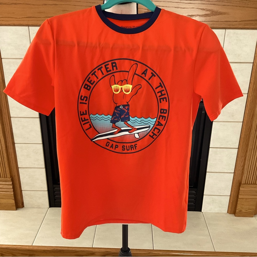 Gapkids GapSurf Swim Shirt, Boys Sz XXL (14-16 Reg)